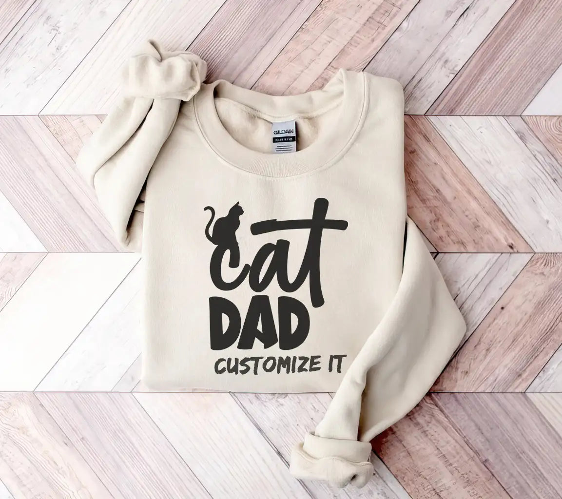 Cat Dad Silhouette SVG -  Logo SVG