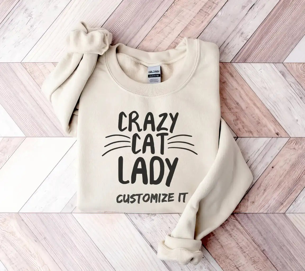Crazy Cat Lady SVG Logo -  Whiskers Design SVG