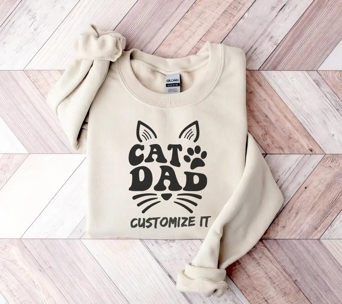  Cat Dad Silhouette SVG - Cat Quote Design SVG