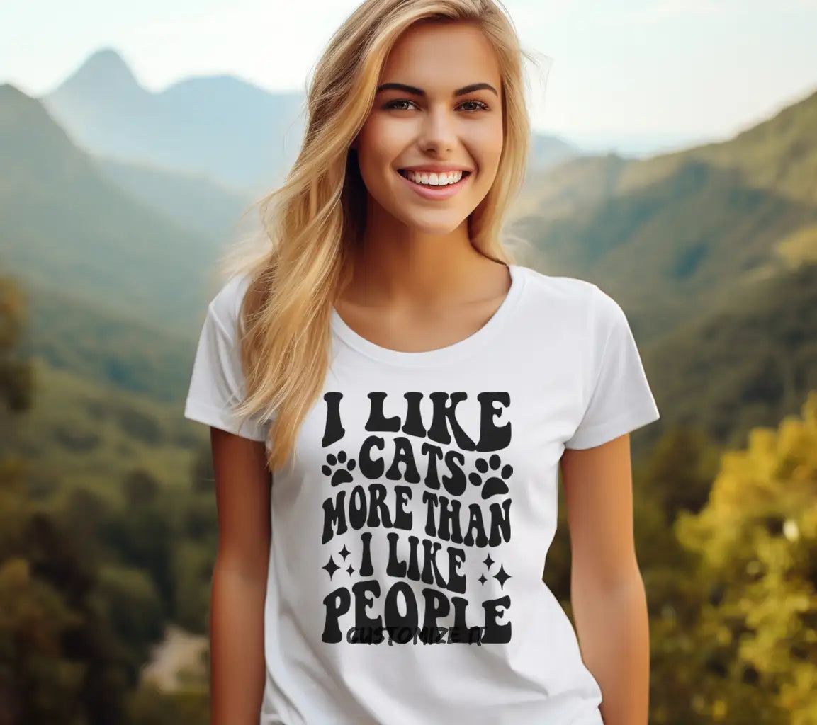 I Like Cats More Than People  SVG Poster SVG