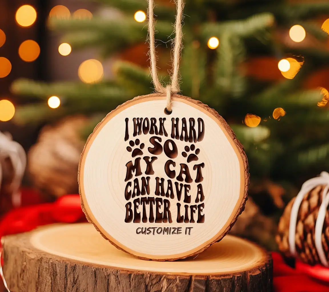 I Work Hard So My Cat Can Have A Better Life SVG -  Poster Design SVG