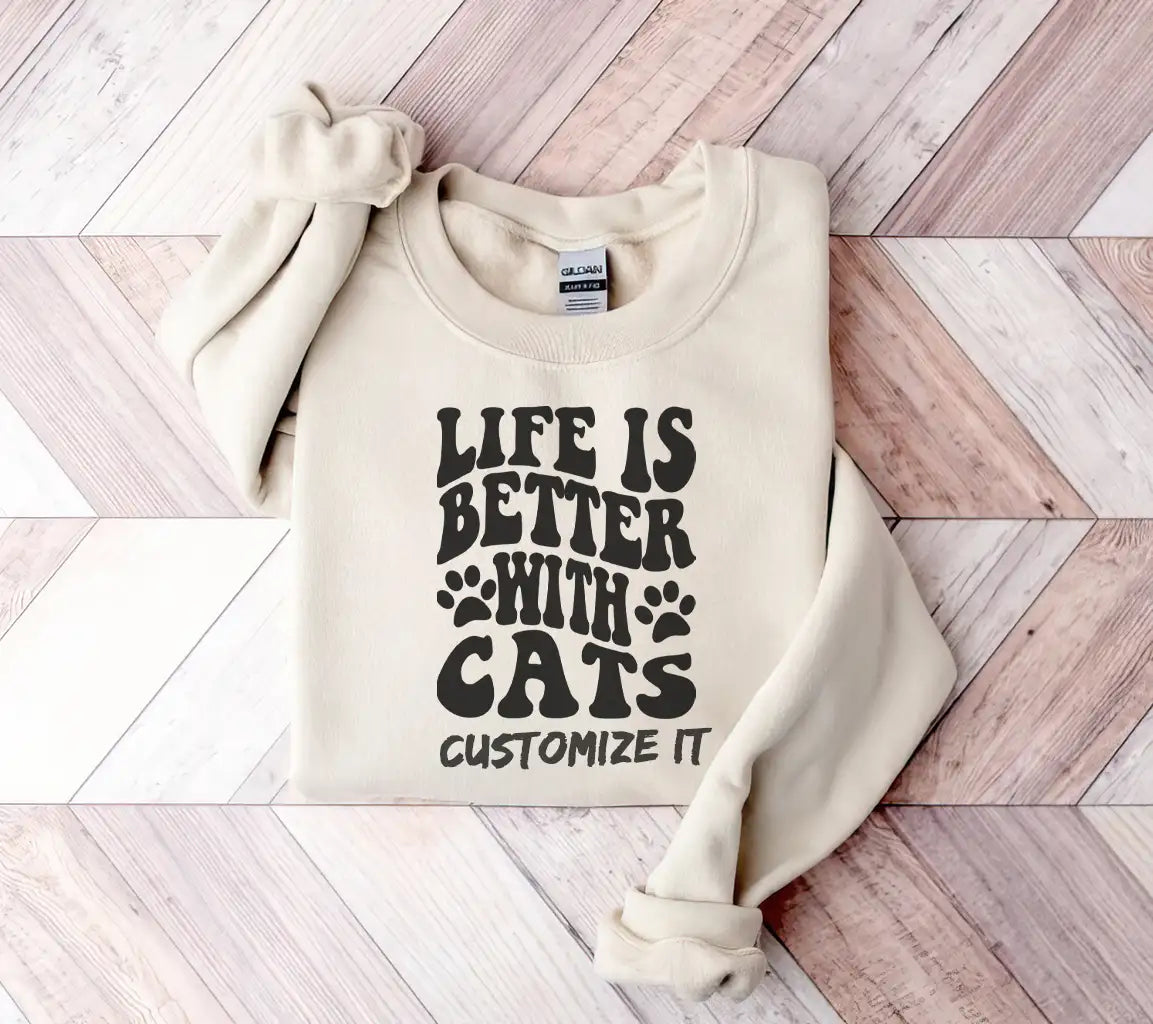 Life Is Better With Cats -  SVG Cut File SVG