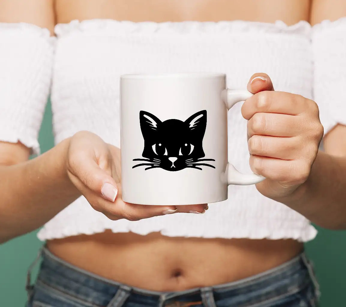 Cat Face Silhouette