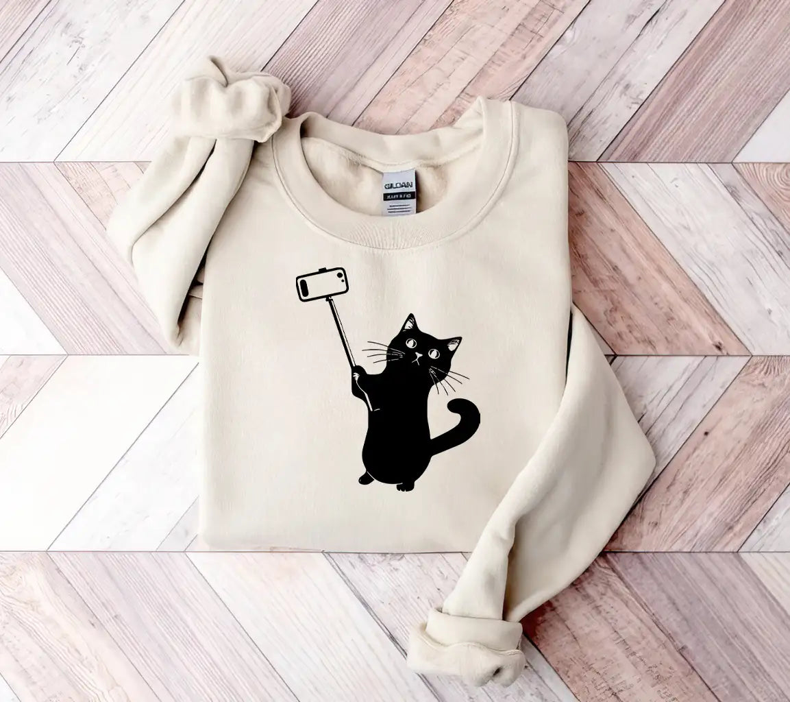 Cat With Selfie Stick