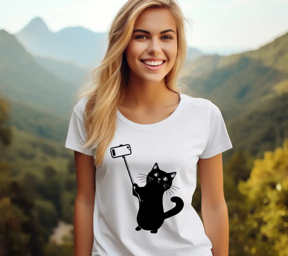 Cat With Selfie Stick