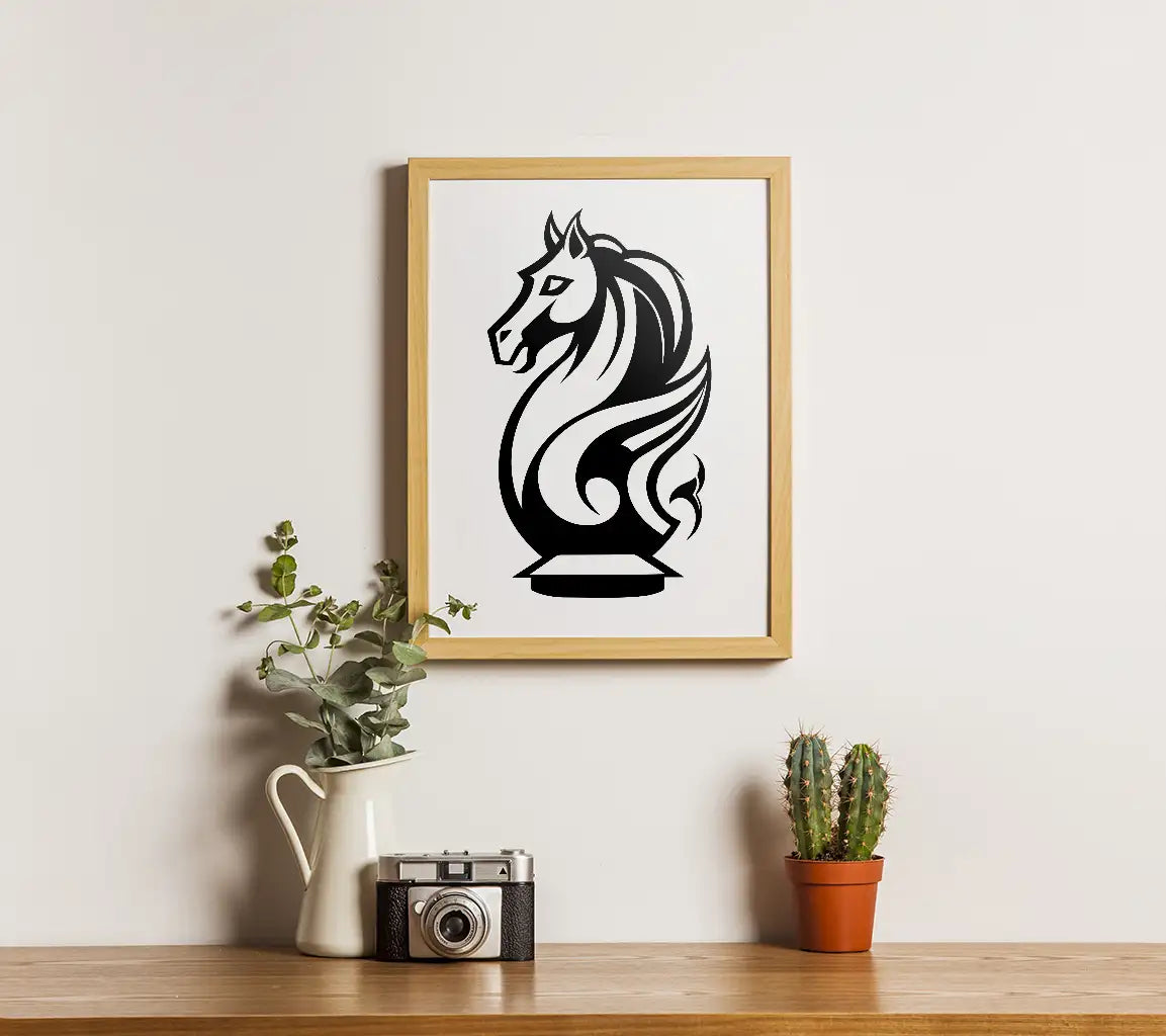 Chess Knight Logo Vector Illustration Chess Knight Vector Icon And Sign