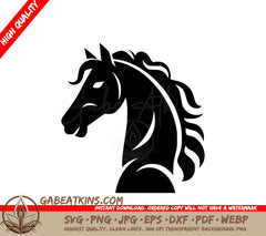  A Horses Head SVG - Chess Minimalist and Simple Silhouette Vector illustration SVG