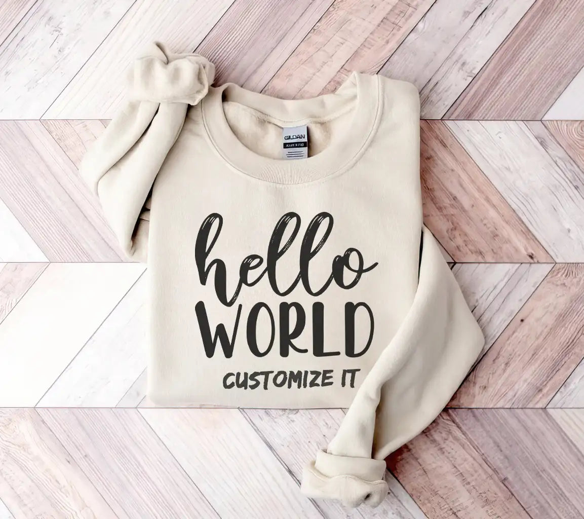 Hello World Silhouette SVG - Childrens Day Design SVG