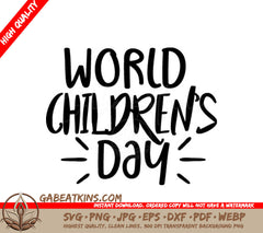  World Childrens Day Logo SVG SVG