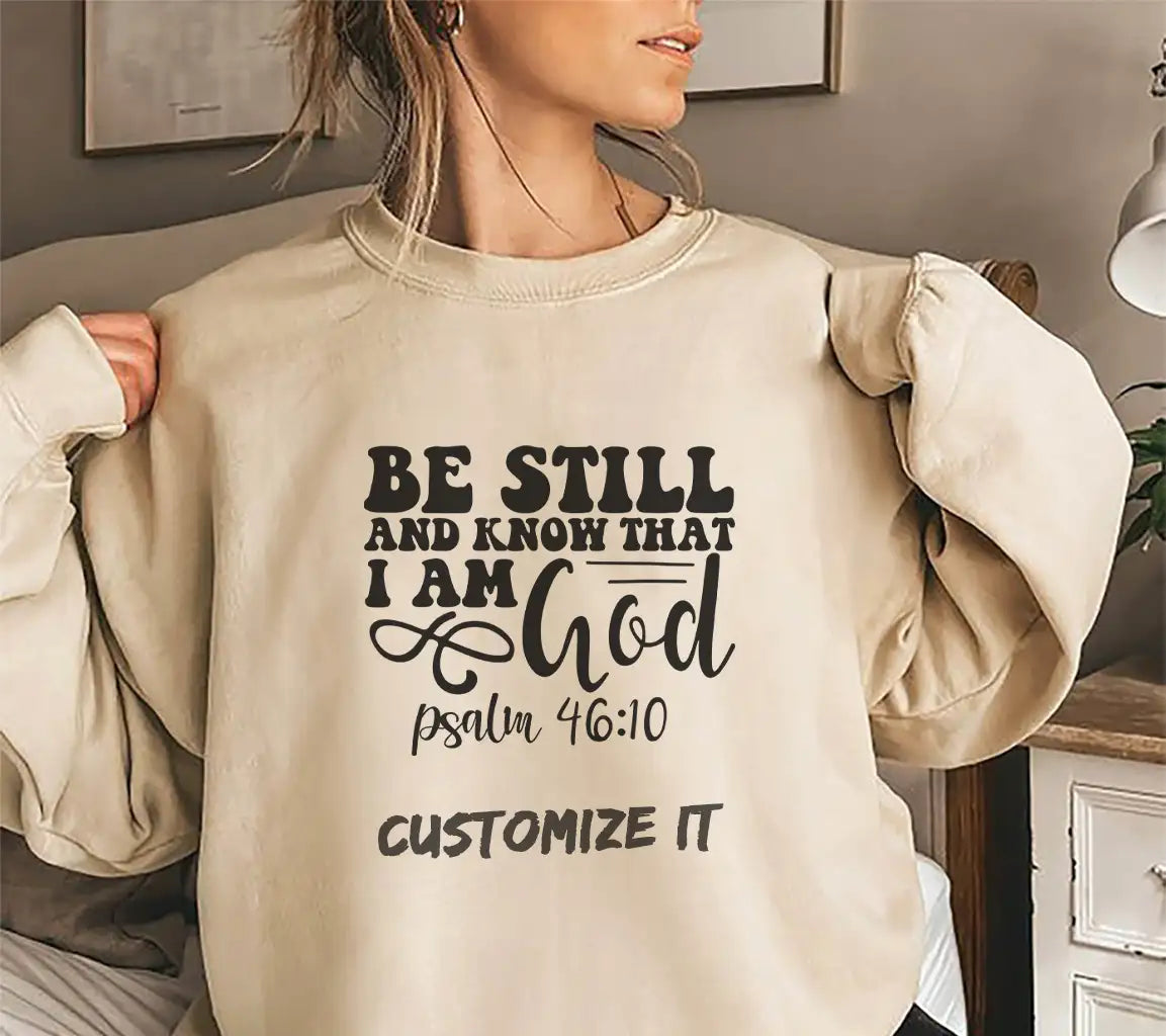 Be Still and Know That I Am God - Christian SVG Design SVG