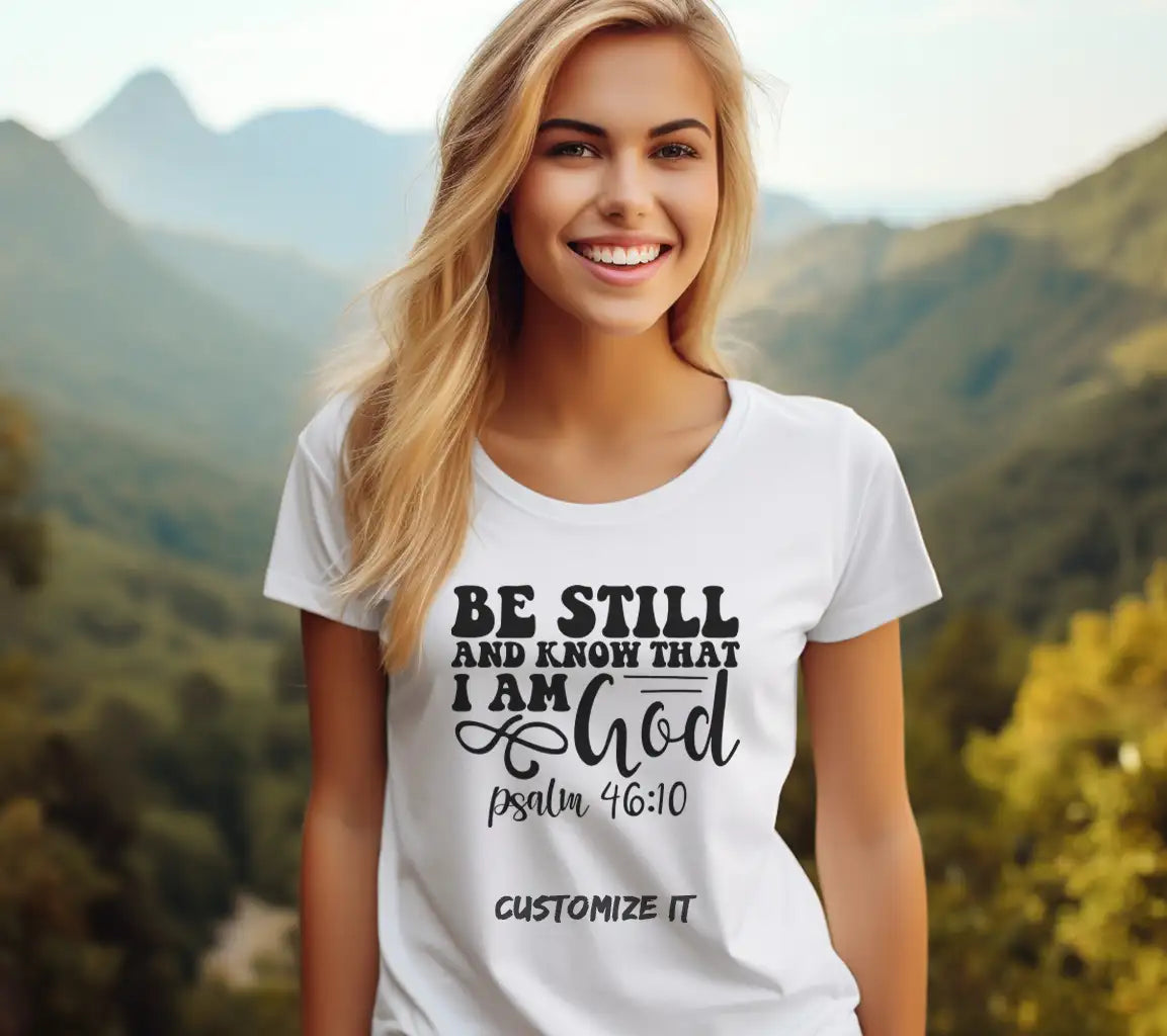 Be Still and Know That I Am God - Christian SVG Design SVG