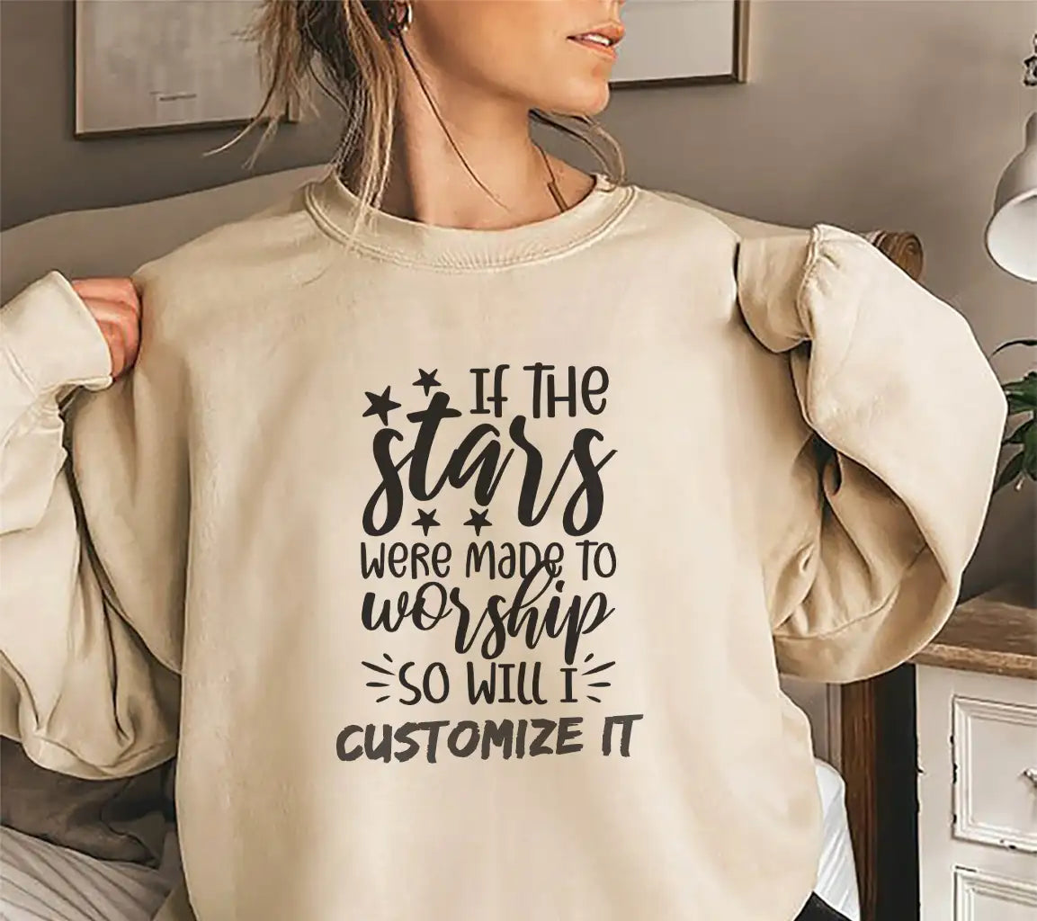 If The Stars Were Made To Worship So Will I - Christian SVG Design SVG