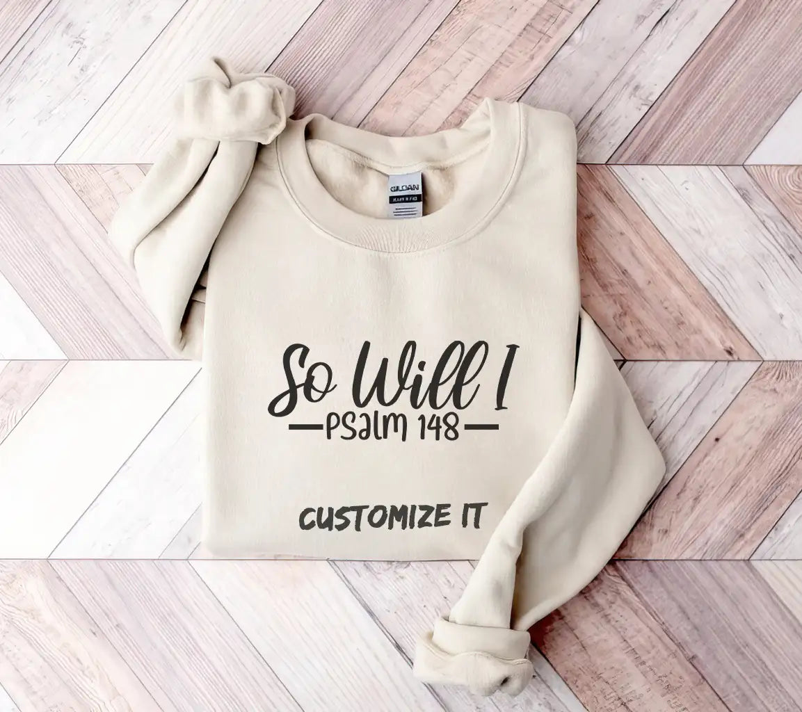 So Will I Christian Quote SVG Cut File - White Background SVG