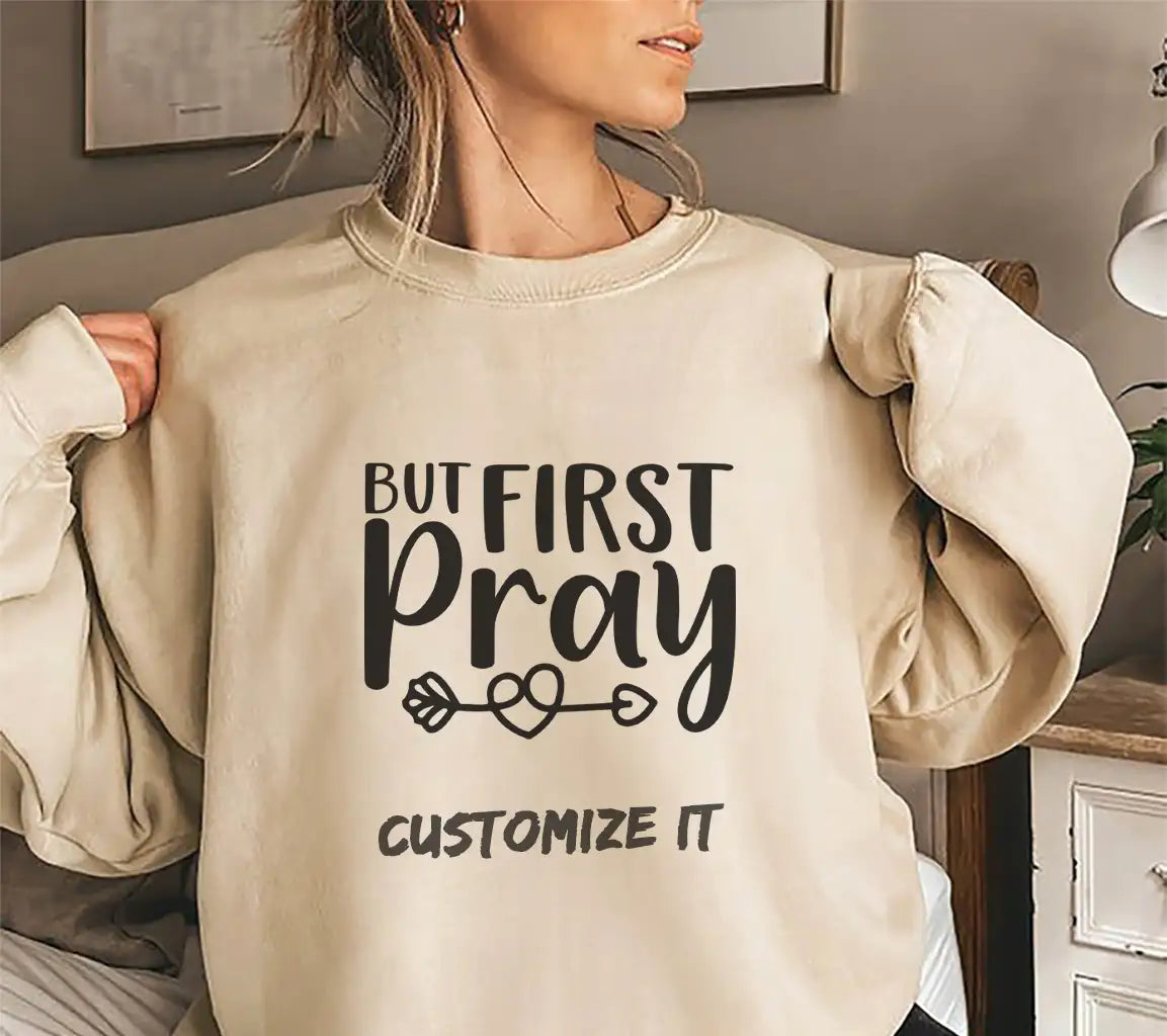 But First Pray SVG -  Arrow Logo SVG