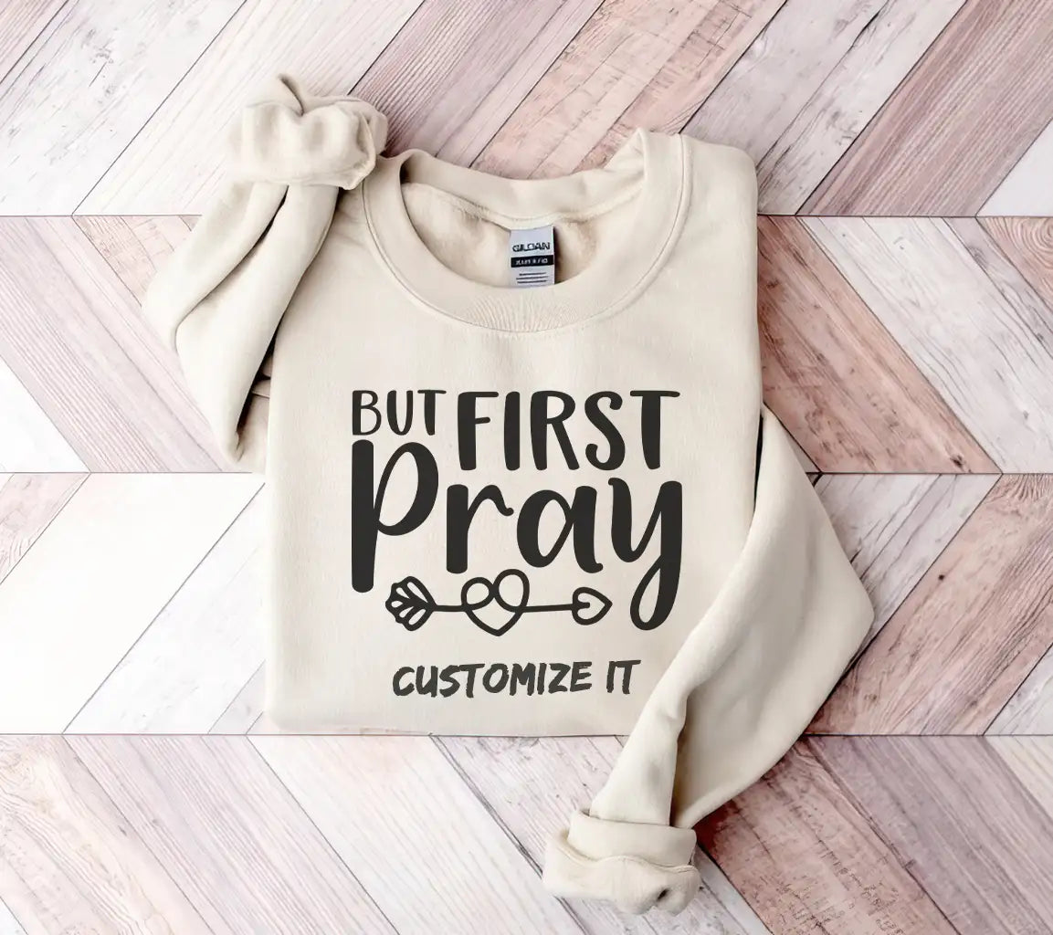 But First Pray SVG -  Arrow Logo SVG