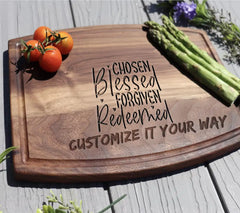 Christian SVG Design - Chosen, Blessed, Forgiven, Redeemed SVG