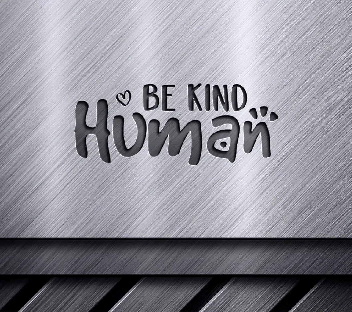 Be Kind Human  Heart Logo SVG - Christian Design SVG