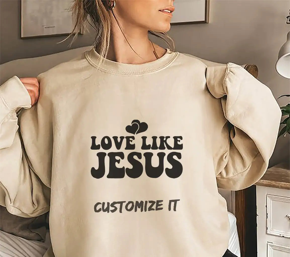 Love Like Jesus SVG -  Heart Logo Design SVG