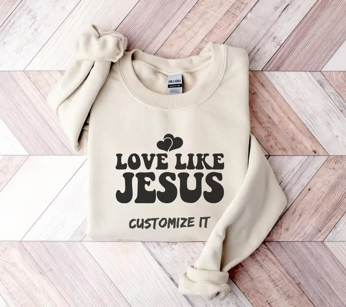 Love Like Jesus SVG -  Heart Logo Design SVG