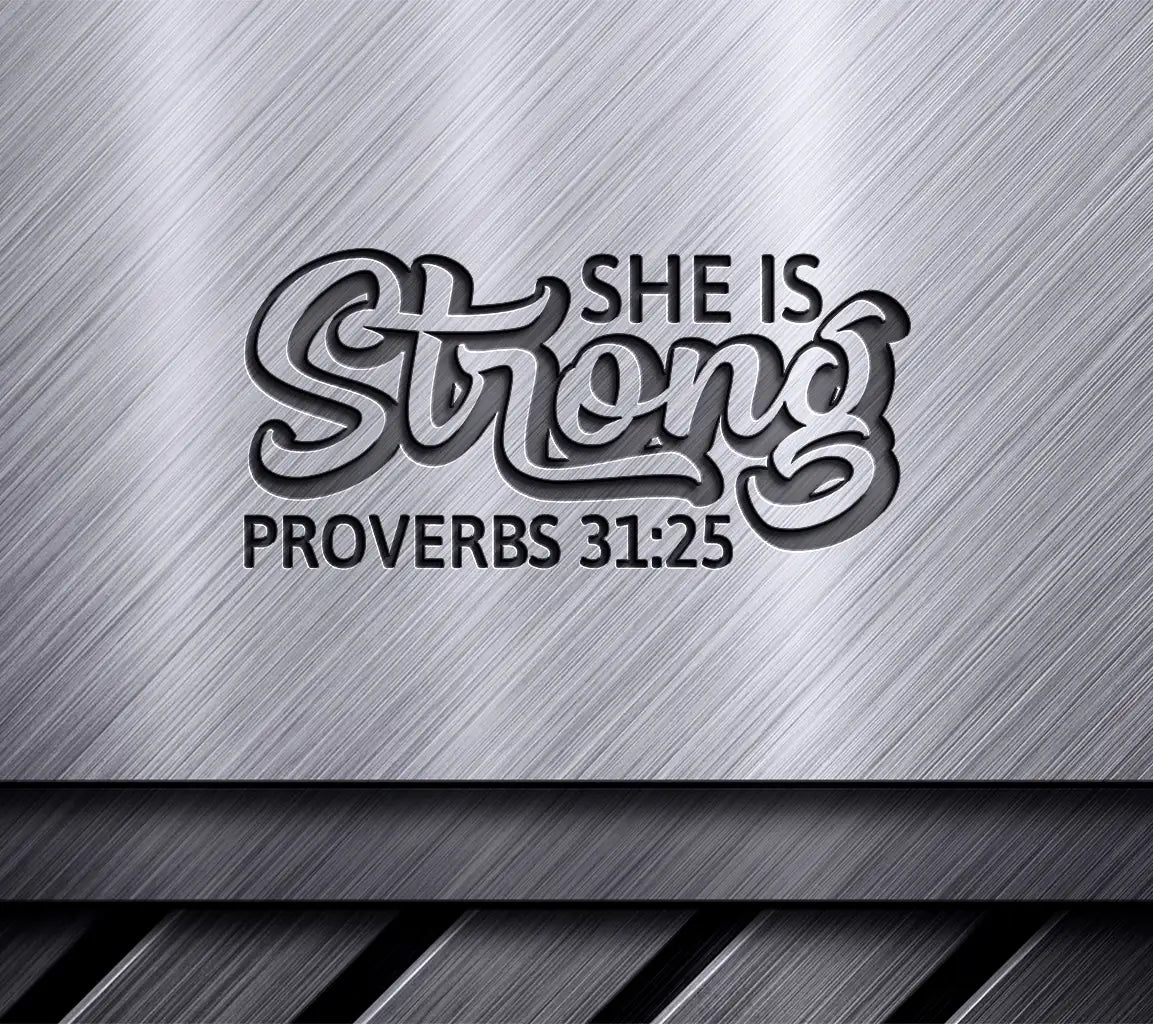 She Is Strong  Christian Logo SVG SVG