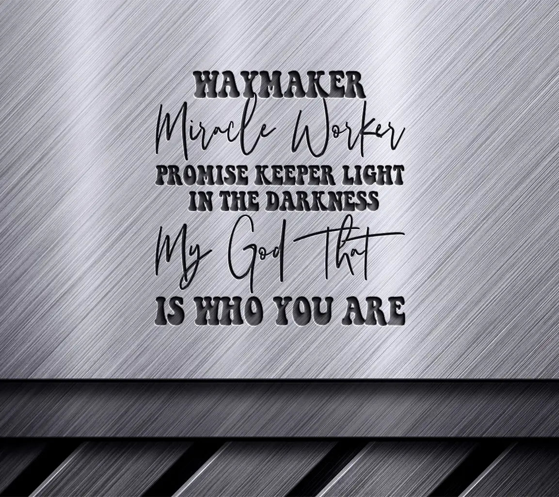 ## Waymaker Miracle Worker Promise Keeper SVG - Christian Graphic Design SVG