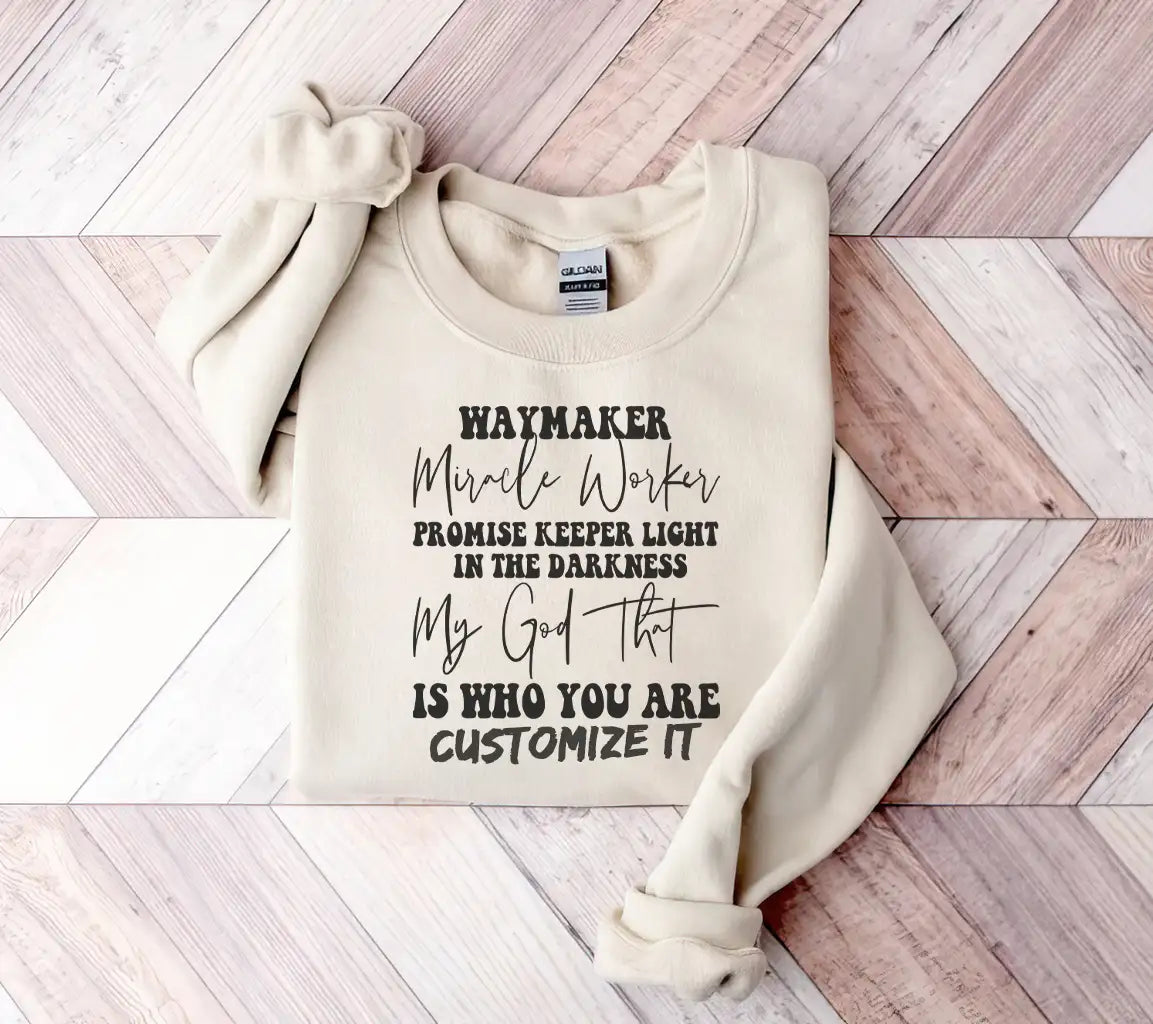 ## Waymaker Miracle Worker Promise Keeper SVG - Christian Graphic Design SVG