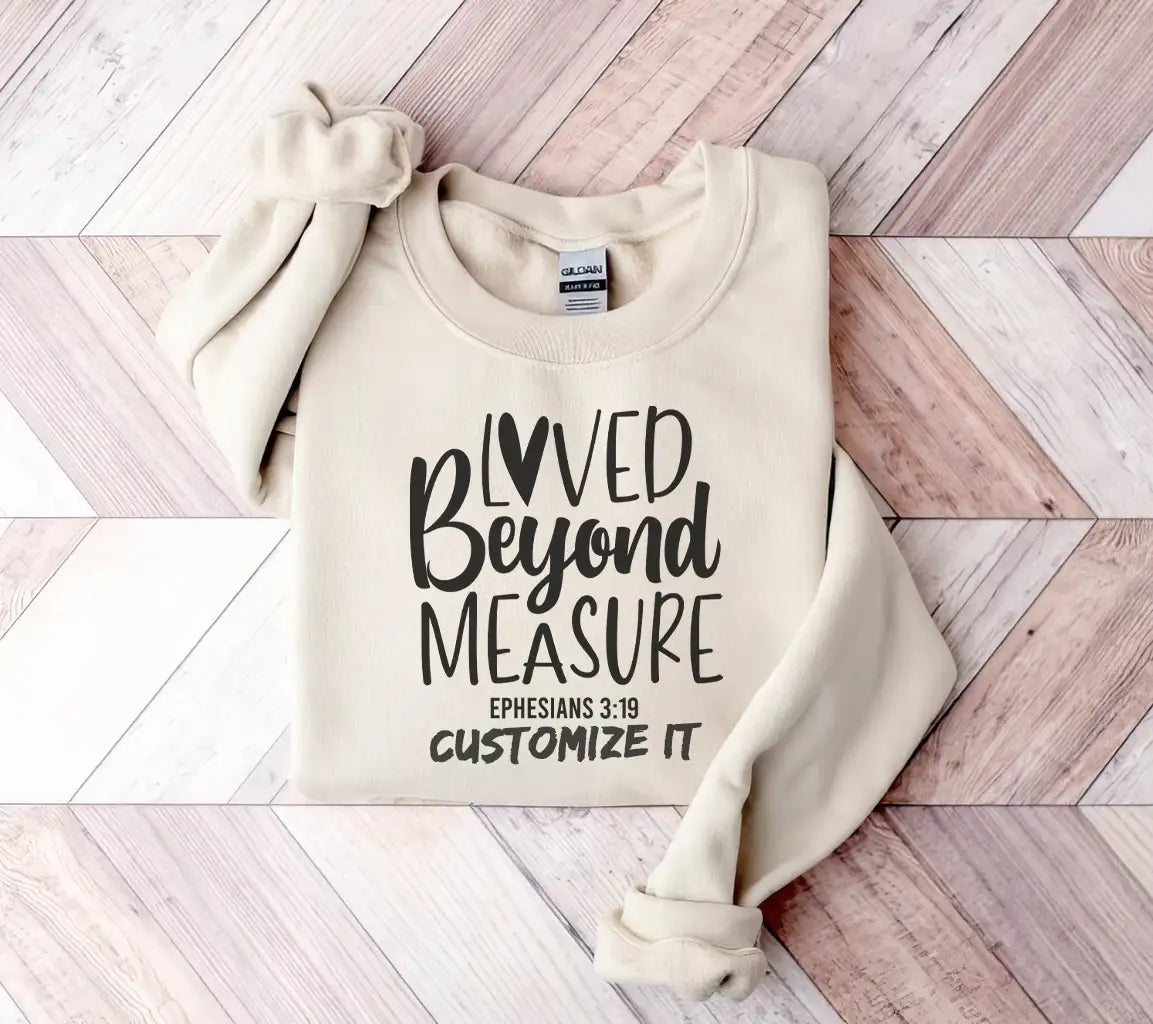 Loved Beyond Measure Ephesians 319 SVG - Christian Design SVG