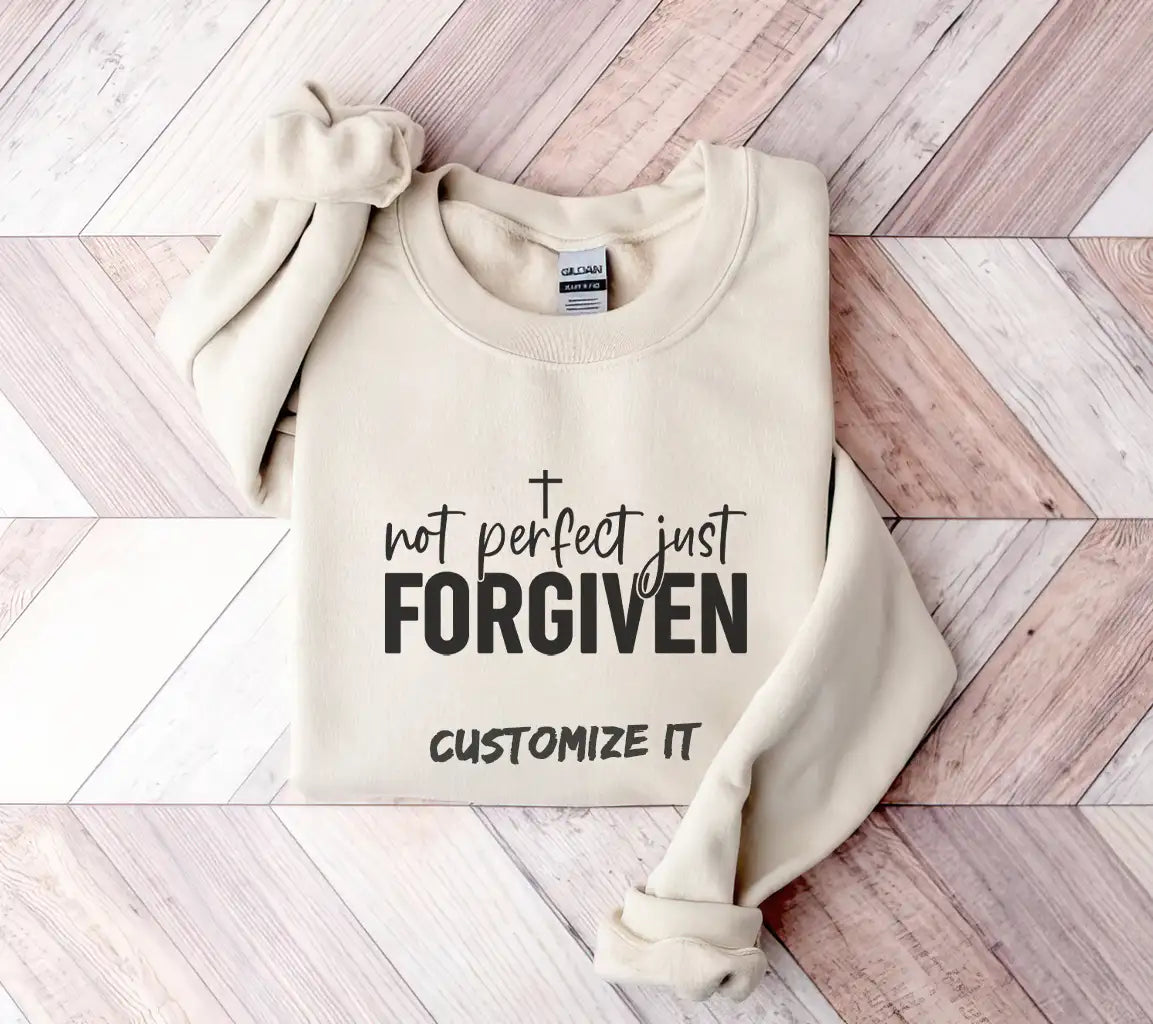 Not Perfect, Just Forgiven  Cross SVG - Christian Design SVG