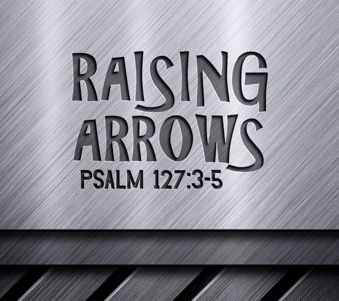  Raising Arrows Logo SVG with Bible Verse - Christian Design SVG