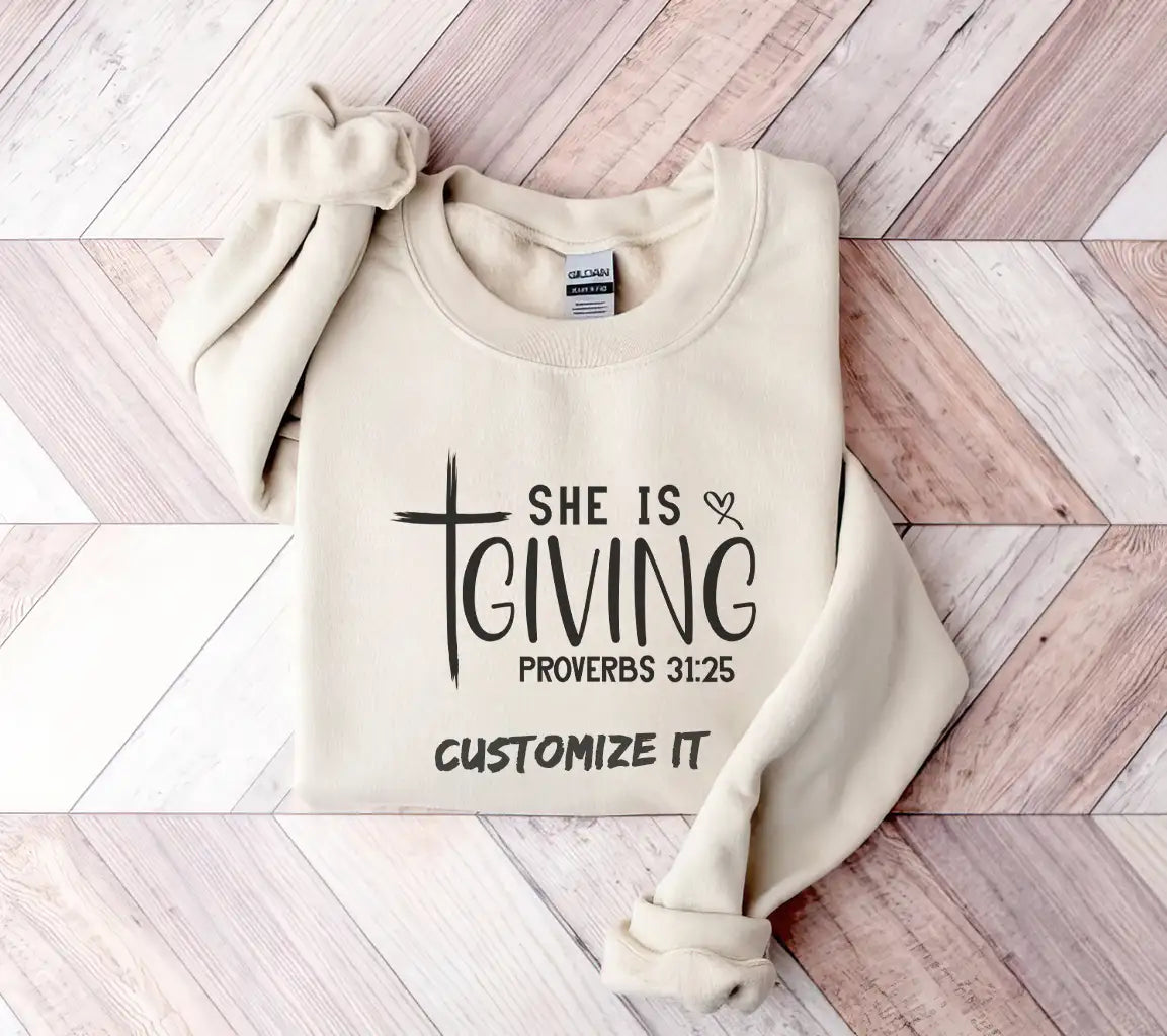 Christian She Is Giving Cross Logo SVG SVG