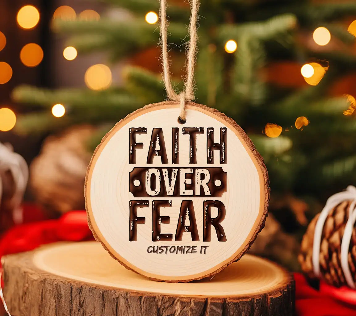 Faith Over Fear  SVG Design - Christian T-Shirt SVG