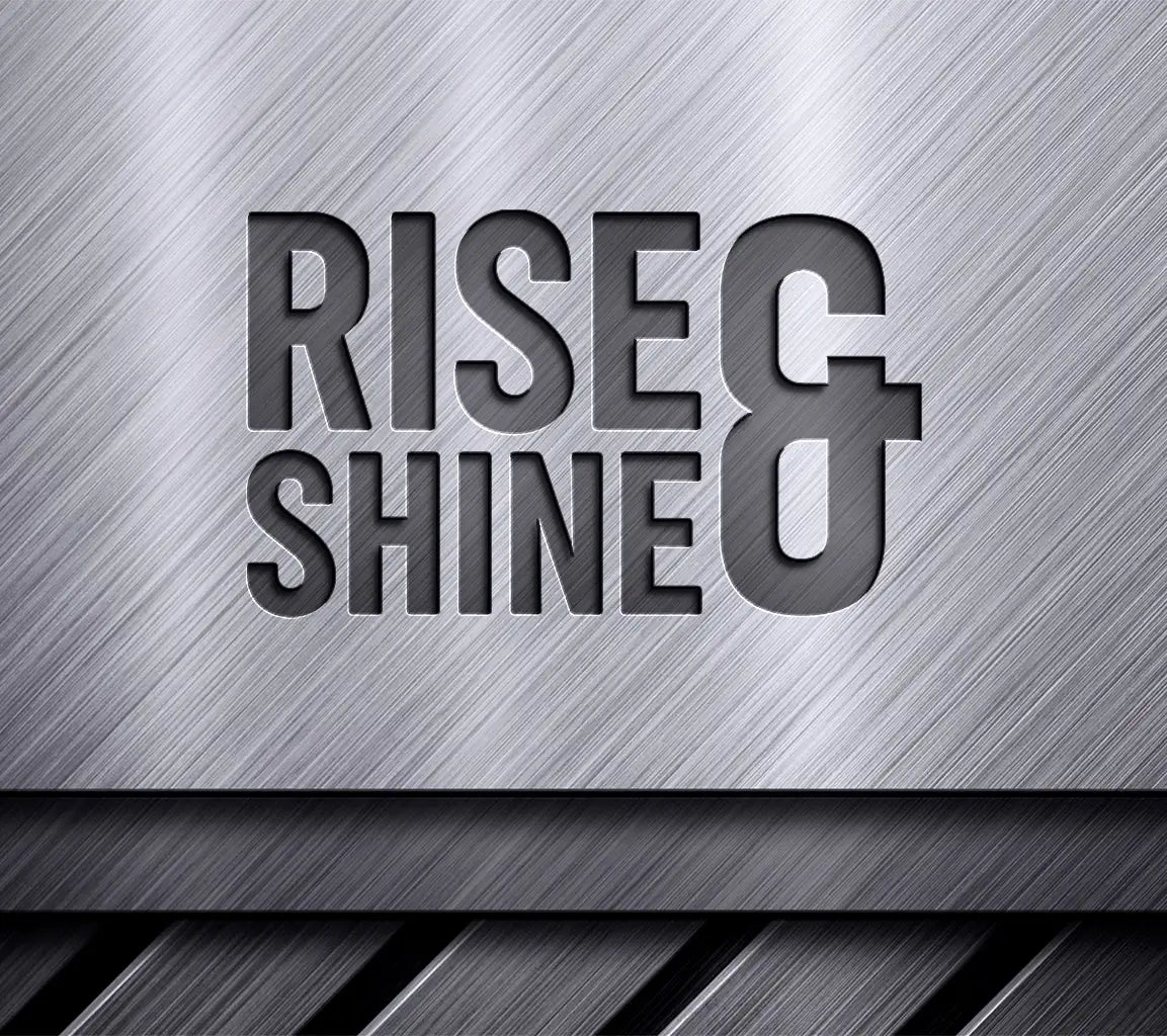 Rise & Shine Christian T-Shirt Design -  Logo SVG SVG