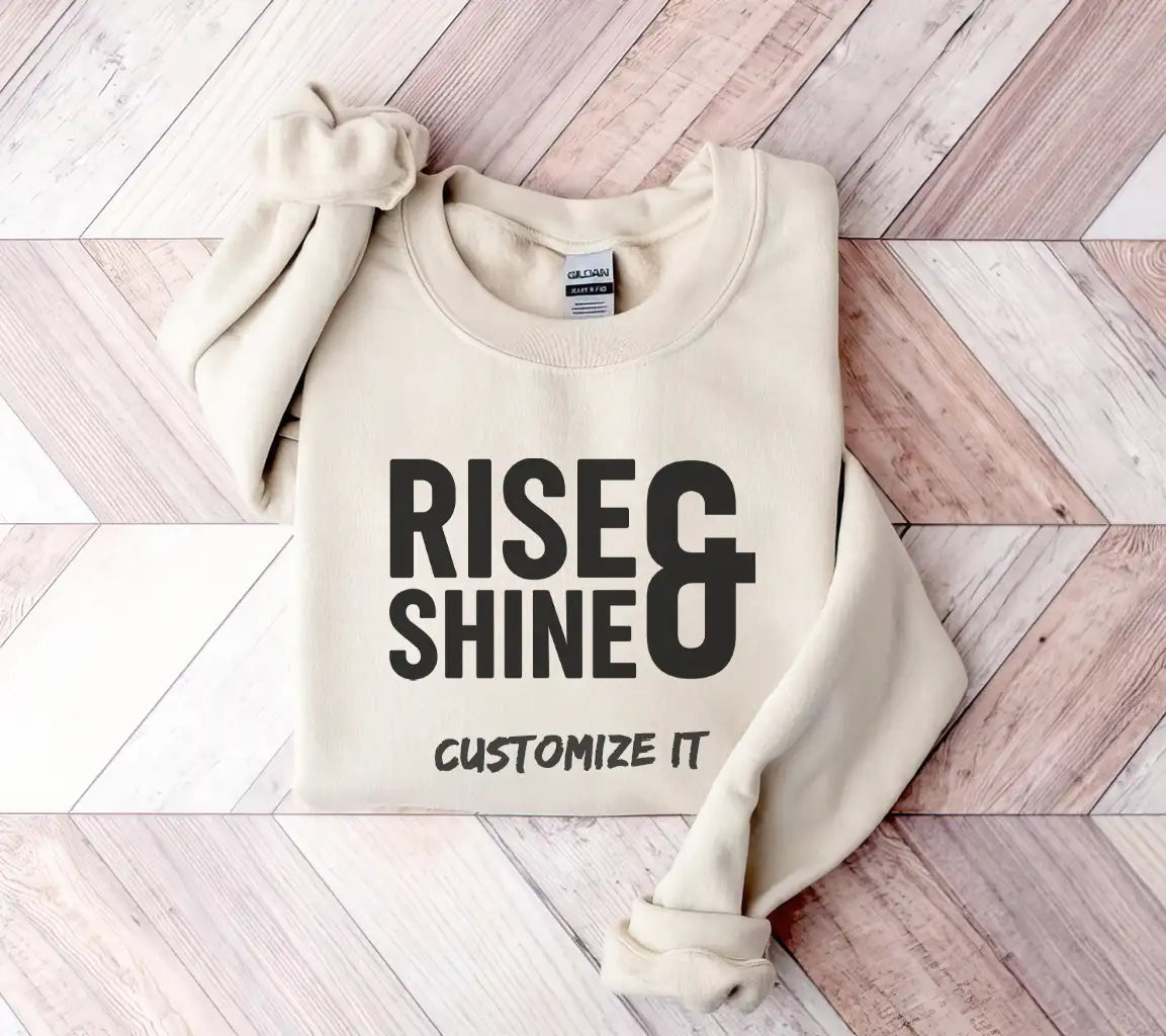 Rise & Shine Christian T-Shirt Design -  Logo SVG SVG