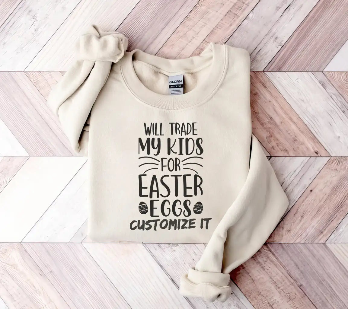 Funny Easter SVG - Will Trade My Kids For Eggs SVG
