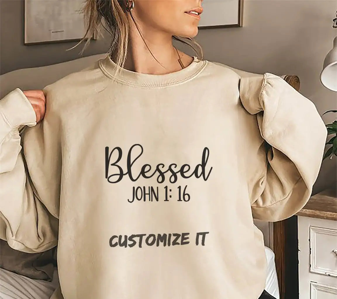 Blessed Bible Verse SVG -  Christian Design SVG