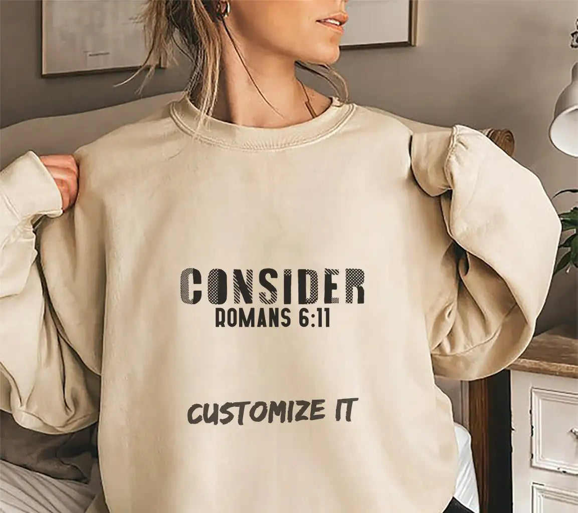 Christian SVG Design - Consider Romans 611 SVG