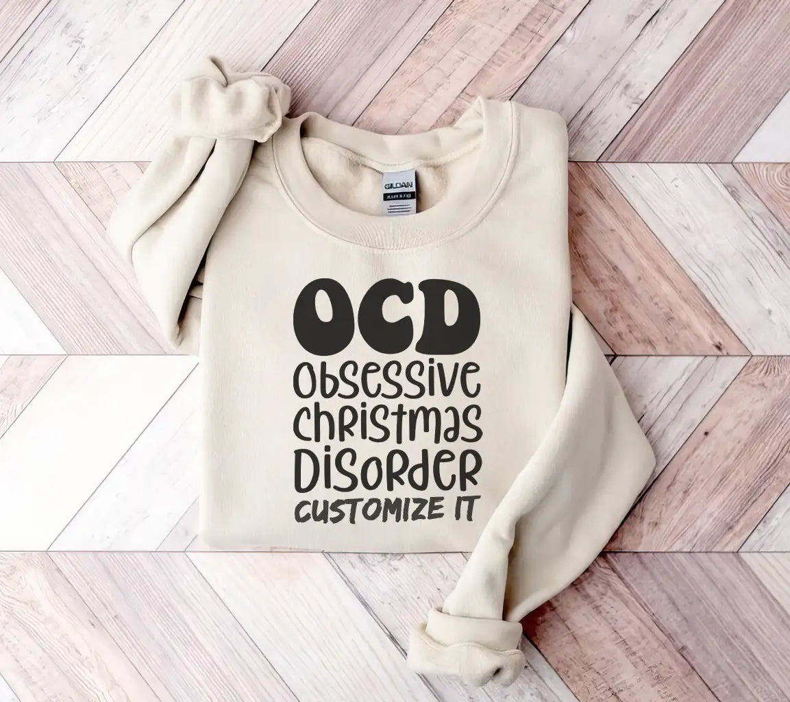 OCD Obsessive Christmas Disorder SVG Design -  Sign SVG