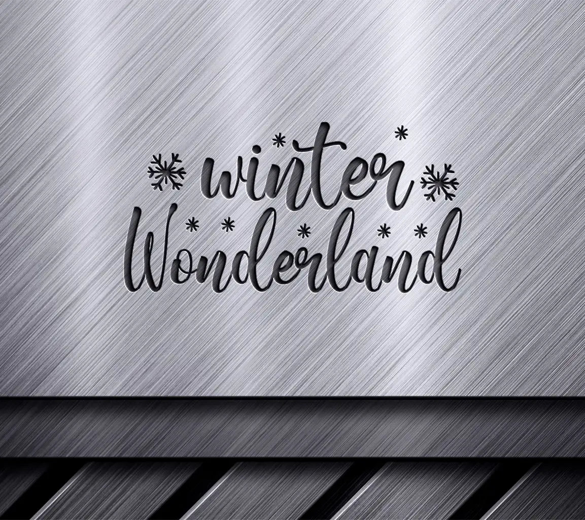  Winter Wonderland SVG with Snowflakes - Christmas Design SVG