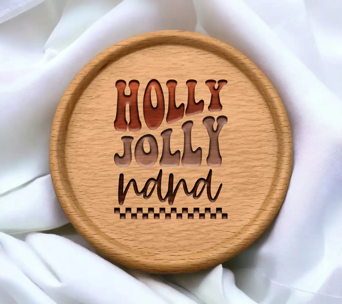 Holly Jolly Nana Christmas SVG Cut File SVG