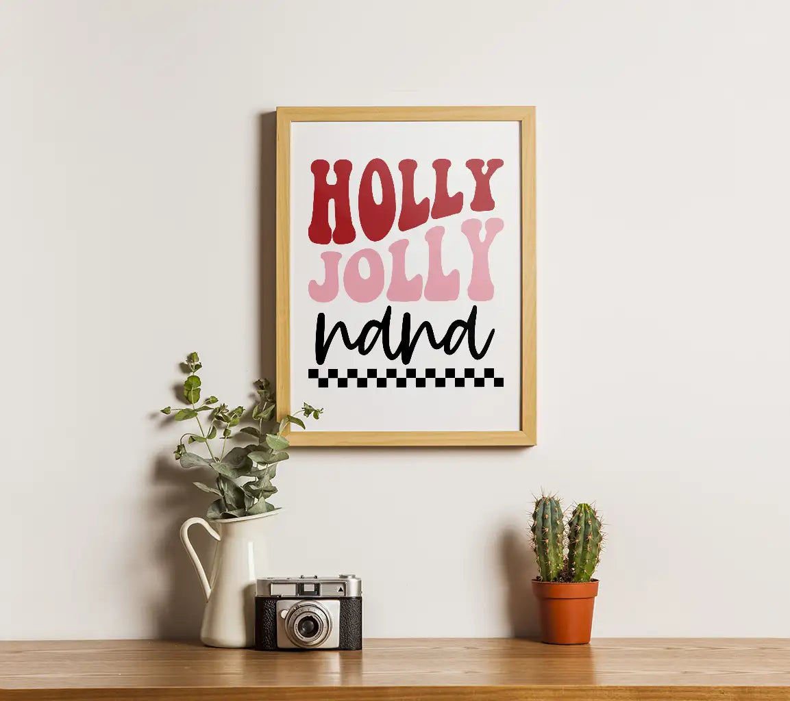 Holly Jolly Nana Christmas SVG Cut File SVG