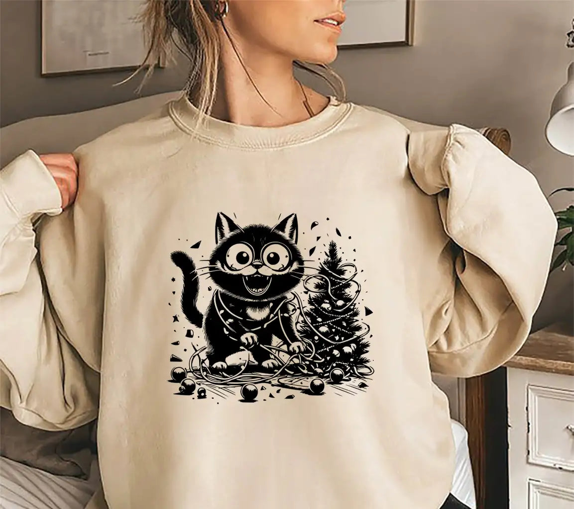 Christmas Cat Scene