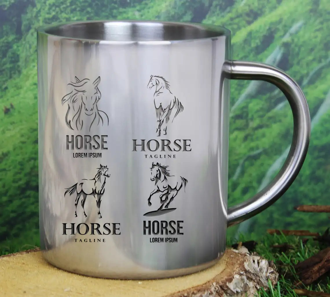 Collection Of Line Art Horse Logo Design