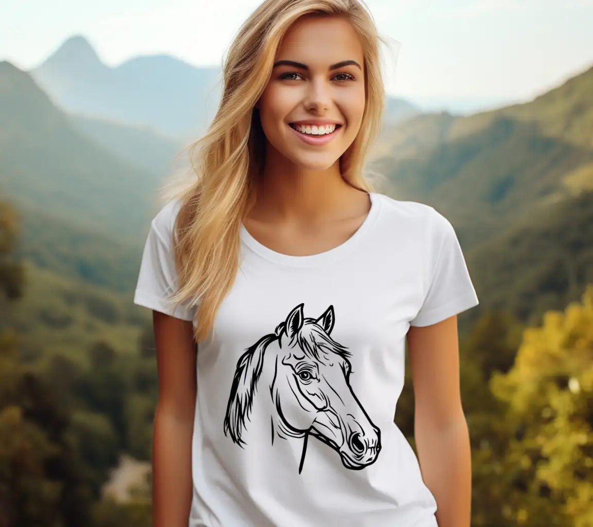 Coloring Book Vector Illustration Of Drawing Of Horse
