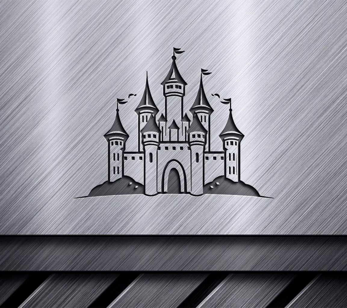  Castle with Flags SVG - Mini Truck Design Design SVG