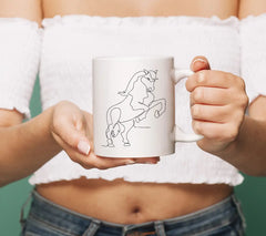 Continuous Line Drawing Of Horse