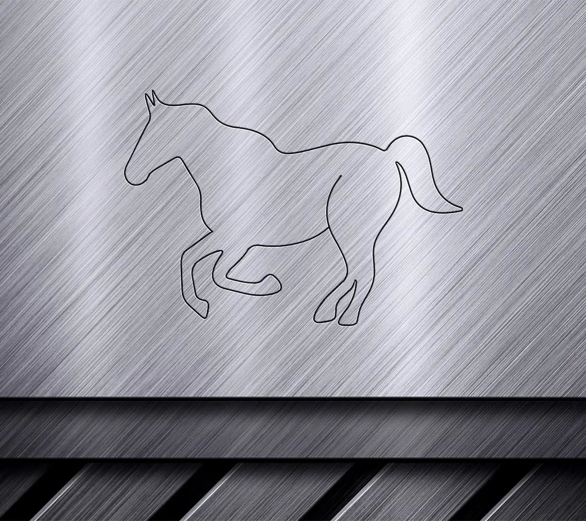 Continuous One Line Drawing Of Horse Vector Illustration Premium Vector