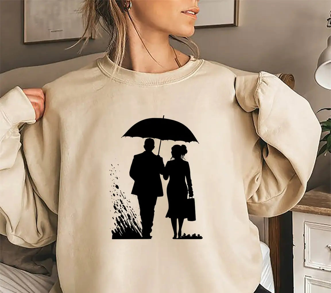 Couple Under Umbrella