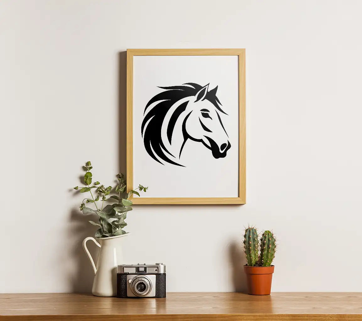 Creative Horse Vector Art Design Logo