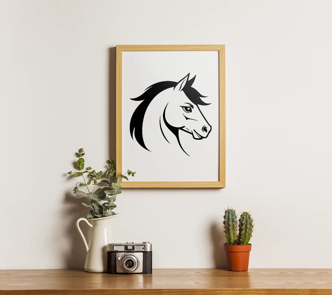 Creative Logo Of A Horse Vector Illustration