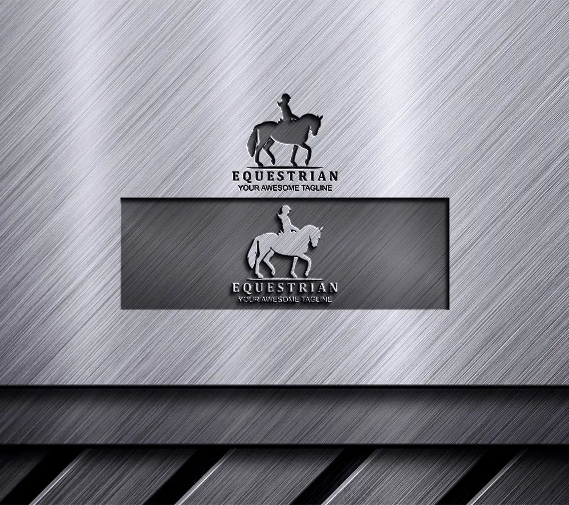 Creative Equestrian Silhouette Logo Template